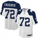 Youth Nike Dallas Cowboys &72 Travis Frederick Elite White Throwback Alternate NFL Jersey