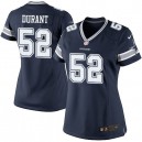 Women Nike Dallas Cowboys &52 Justin Durant Elite Navy Blue Team Color NFL Jersey