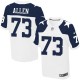 Men Nike Dallas Cowboys &73 Larry Allen Elite White Throwback Alternate NFL Jersey