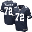 Men Nike Dallas Cowboys &72 Travis Frederick Elite Navy Blue Team Color NFL Jersey