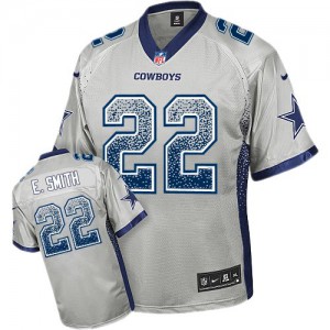 Jeunes Cowboys de Dallas Nike # 22 Emmitt Smith élite gris Drift mode NFL Maillot Magasin