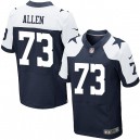 Men Nike Dallas Cowboys &73 Larry Allen Elite Navy Blue Throwback Alternate NFL Jersey