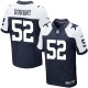 Men Nike Dallas Cowboys &52 Justin Durant Elite Navy Blue Throwback Alternate NFL Jersey