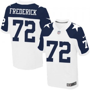 Hommes Nike Dallas Cowboys # 72 Travis Frederick élite blanche Throwback alternent NFL Maillot Magasin Hommes Nike Dallas Cowboys # 72 Travis Frederick élite blanche Throwback alternent NFL Maillot Magasin