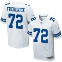 Men Nike Dallas Cowboys &72 Travis Frederick Elite White NFL Jersey
