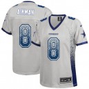 Women Nike Dallas Cowboys &8 Troy Aikman Elite Grey Drift Fashion NFL Jersey
