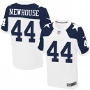 Men Nike Dallas Cowboys &44 Robert Newhouse Elite White Throwback Alternate NFL Jersey