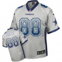 Men Nike Dallas Cowboys &88 Dez Bryant Elite Grey Drift Fashion NFL Jersey