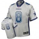 Men Nike Dallas Cowboys &8 Troy Aikman Elite Grey Drift Fashion NFL Jersey