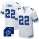 Men Nike Dallas Cowboys &22 Emmitt Smith Elite White Autographed NFL Jersey