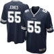 Youth Nike Dallas Cowboys &55 Edgar Jones Elite Navy Blue Team Color NFL Jersey