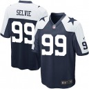 Youth Nike Dallas Cowboys &99 George Selvie Elite Navy Blue Throwback Alternate NFL Jersey