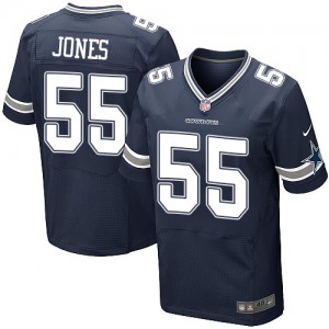 Hommes Nike Dallas Cowboys # 55 Edgar Jones élite bleu marine équipe NFL Maillot Magasin de couleur