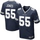 Men Nike Dallas Cowboys &55 Edgar Jones Elite Navy Blue Team Color NFL Jersey