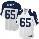 Youth Nike Dallas Cowboys &65 Ronald Leary Elite White Throwback Alternate NFL Jersey