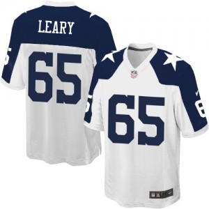 Jeunes Cowboys de Dallas Nike # 65 Ronald Leary Élite Throwback remplaçant NFL maillot de blanc