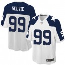 Youth Nike Dallas Cowboys &99 George Selvie Elite White Throwback Alternate NFL Jersey
