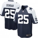 Youth Nike Dallas Cowboys &25 Lance Dunbar Elite Navy Blue Throwback Alternate NFL Jersey