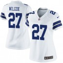 Women Nike Dallas Cowboys &27 J.J. Wilcox Elite White NFL Jersey