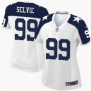 Women Nike Dallas Cowboys &99 George Selvie Elite White Throwback Alternate NFL Jersey