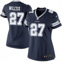 Women Nike Dallas Cowboys &27 J.J. Wilcox Elite Navy Blue Team Color NFL Jersey