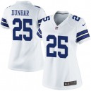 Women Nike Dallas Cowboys &25 Lance Dunbar Elite White NFL Jersey