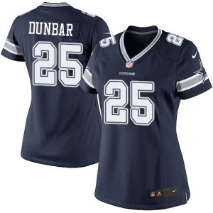 Femmes Nike Dallas Cowboys # 25 Lance Dunbar élite bleu marine équipe NFL Maillot Magasin de couleur