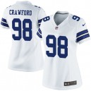 Women Nike Dallas Cowboys &98 Tyrone Crawford Elite White NFL Jersey