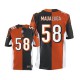 Men Nike Cincinnati Bengals &58 Rey Maualuga Elite Team/Alternate Two Tone NFL Jersey