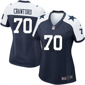 Femmes Nike Dallas Cowboys # 98 Tyrone Crawford élite bleu marine Throwback alternent NFL Maillot Magasin