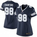 Women Nike Dallas Cowboys &98 Tyrone Crawford Elite Navy Blue Team Color NFL Jersey