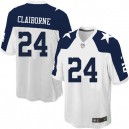 Youth Nike Dallas Cowboys &24 Morris Claiborne Elite White Throwback Alternate NFL Jersey