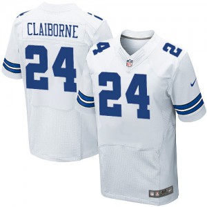 Hommes Nike Dallas Cowboys # 24 Morris Claiborne Élite blanc NFL Maillot Magasin