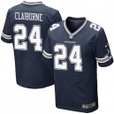 Men Nike Dallas Cowboys &24 Morris Claiborne Elite Navy Blue Team Color NFL Jersey