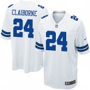 Youth Nike Dallas Cowboys &24 Morris Claiborne Elite White NFL Jersey