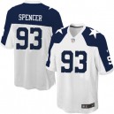 Youth Nike Dallas Cowboys &93 Anthony Spencer Elite White Throwback Alternate NFL Jersey