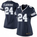 Women Nike Dallas Cowboys &24 Morris Claiborne Elite Navy Blue Team Color NFL Jersey