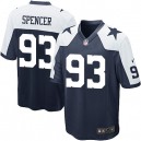 Youth Nike Dallas Cowboys &93 Anthony Spencer Elite Navy Blue Throwback Alternate NFL Jersey