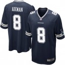 Youth Nike Dallas Cowboys &8 Troy Aikman Elite Navy Blue Team Color NFL Jersey