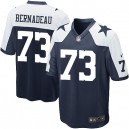 Youth Nike Dallas Cowboys &73 Mackenzy Bernadeau Elite Navy Blue Throwback Alternate NFL Jersey