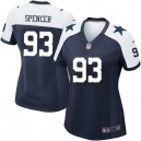 Women Nike Dallas Cowboys &93 Anthony Spencer Elite Navy Blue Throwback Alternate NFL Jersey