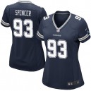 Women Nike Dallas Cowboys &93 Anthony Spencer Elite Navy Blue Team Color NFL Jersey