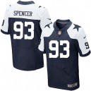 Men Nike Dallas Cowboys &93 Anthony Spencer Elite Navy Blue Throwback Alternate NFL Jersey