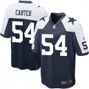 Youth Nike Dallas Cowboys &54 Bruce Carter Elite Navy Blue Throwback Alternate NFL Jersey
