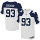 Men Nike Dallas Cowboys &93 Anthony Spencer Elite White Throwback Alternate NFL Jersey