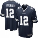 Youth Nike Dallas Cowboys &12 Roger Staubach Elite Navy Blue Team Color NFL Jersey