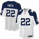 Youth Nike Dallas Cowboys &22 Emmitt Smith Elite White Throwback Alternate NFL Jersey