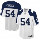 Youth Nike Dallas Cowboys &54 Bruce Carter Elite White Throwback Alternate NFL Jersey