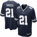 Youth Nike Dallas Cowboys &21 Deion Sanders Elite Navy Blue Team Color NFL Jersey