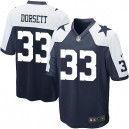 Youth Nike Dallas Cowboys &33 Tony Dorsett Elite Navy Blue Throwback Alternate NFL Jersey